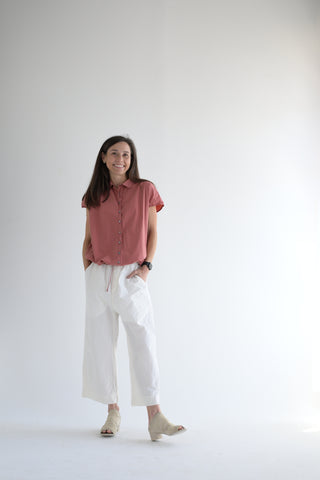 Short Sleeve Top TC in Coral