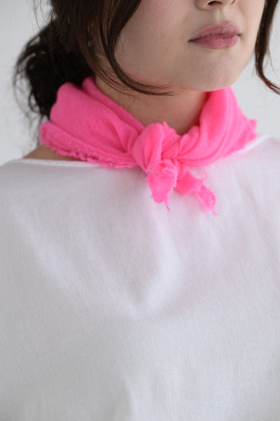 Cashmere Square Scarf - Raspberry or Tomato