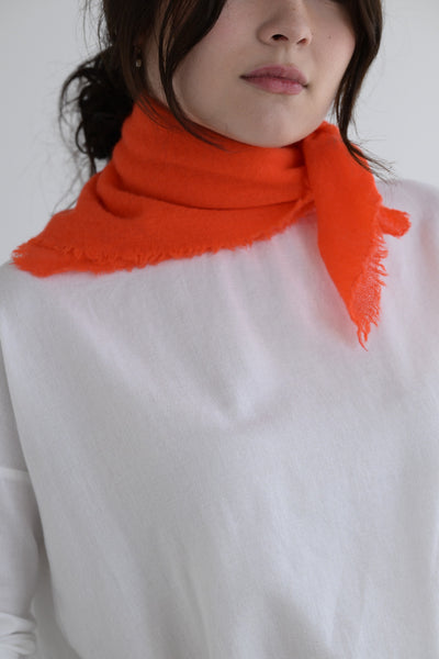 Cashmere Square Scarf - Raspberry or Tomato