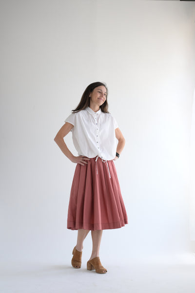 Short Sleeve Top TC in Milk