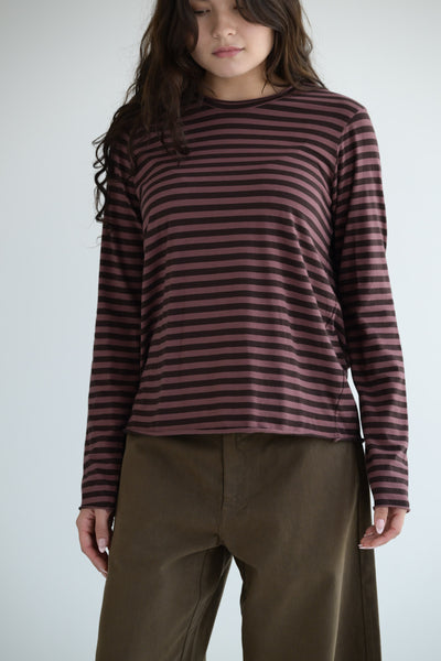 Maglia Agapi Jersey Stripe in Sasso