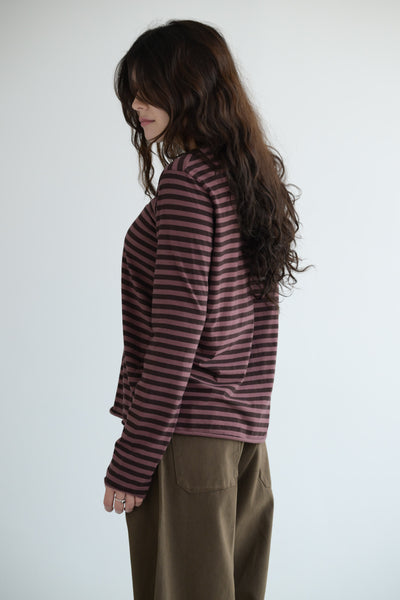 Maglia Agapi Jersey Stripe in Sasso