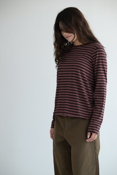 Maglia Agapi Jersey Stripe in Sasso