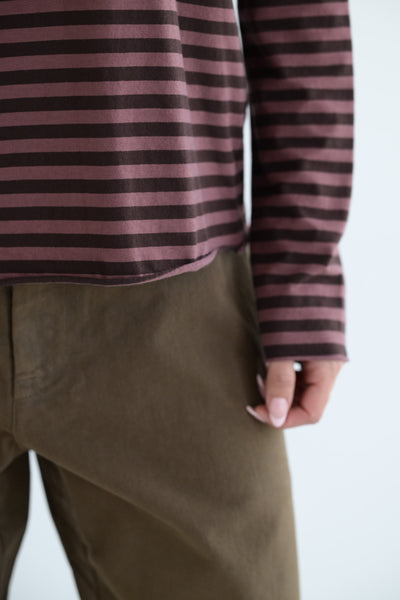 Maglia Agapi Jersey Stripe in Sasso