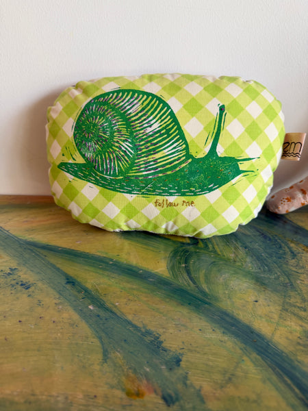Snail "Follow Me" Pilllow