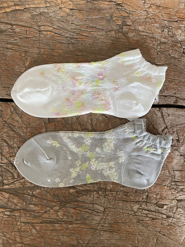 Peace Flower Anklet Socks