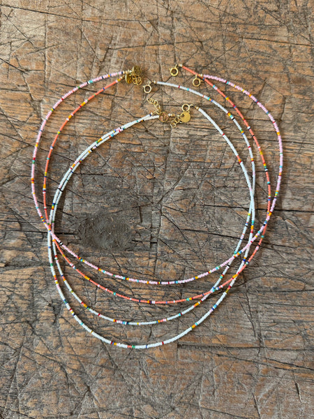 Micro Seed Necklace - Color Options