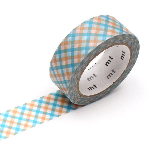 Washi Tape -  Checkered Orange Overlap