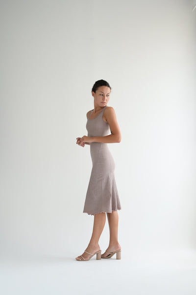 Stretch Dress in Antinque Rose