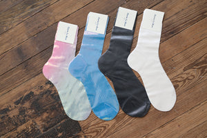 Laminated Ribbed Socks in Various Colors