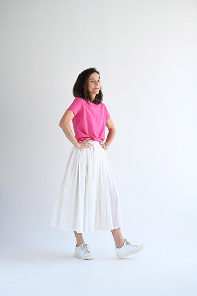 Knit Tee in Raspberry