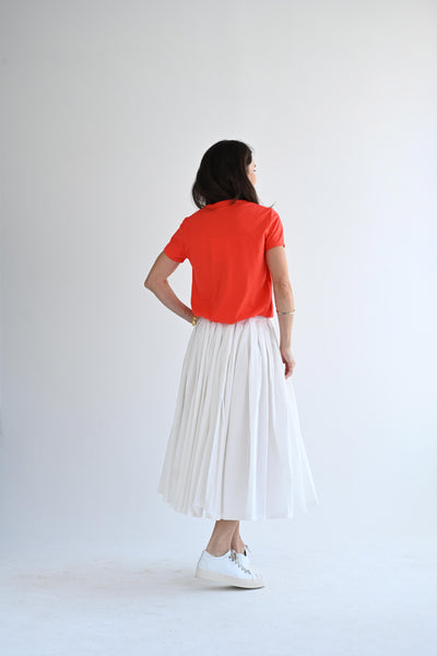 Knit Tee in Tomato