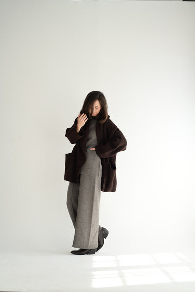 Double Knit Trouser in Cinder