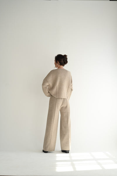 Double Knit Trouser in Oak