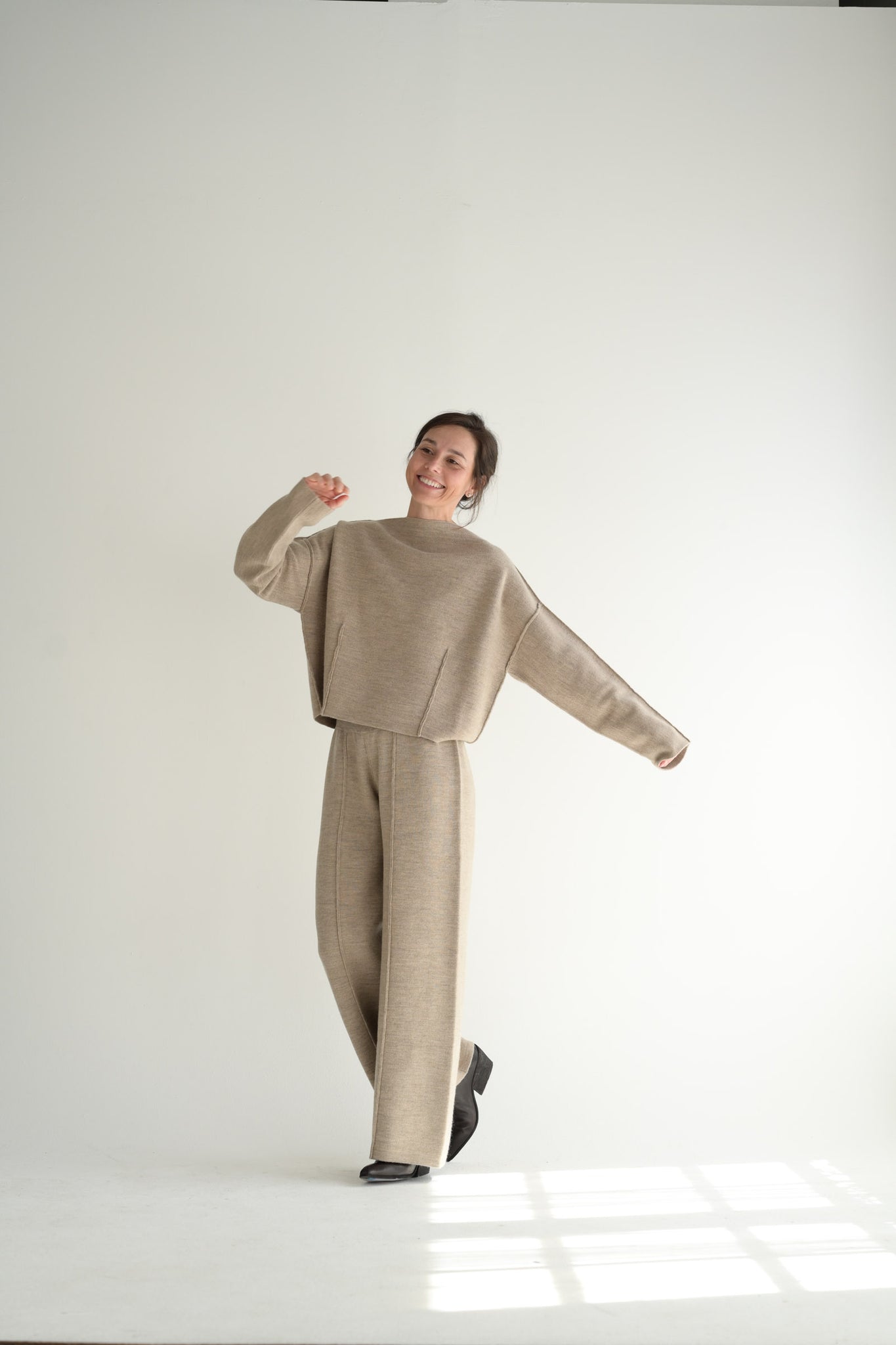 Double Knit Boatneck in Oak