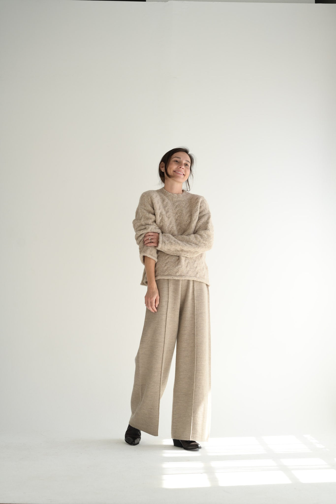 Double Knit Trouser in Oak