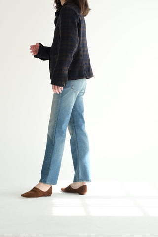 The Mule in Brown Suede