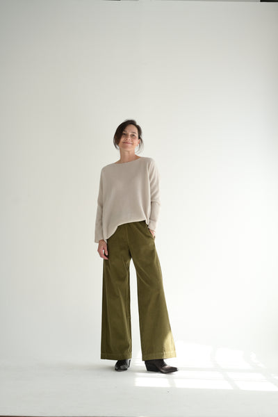 Panta Diana Fine Corduroy in Timo