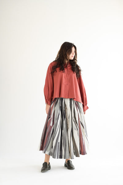 Double Rideaux Skirt in Print 2