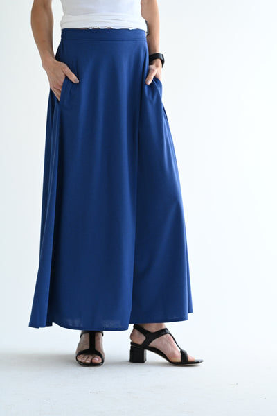 Halo Semi-Flare Skirt in Ultra Blue
