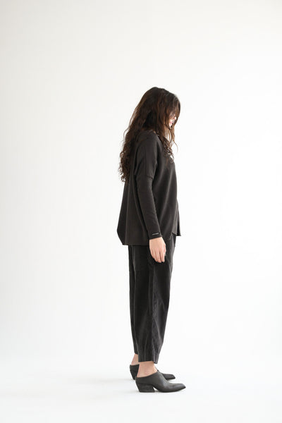 JP Snap Cardigan in Brown