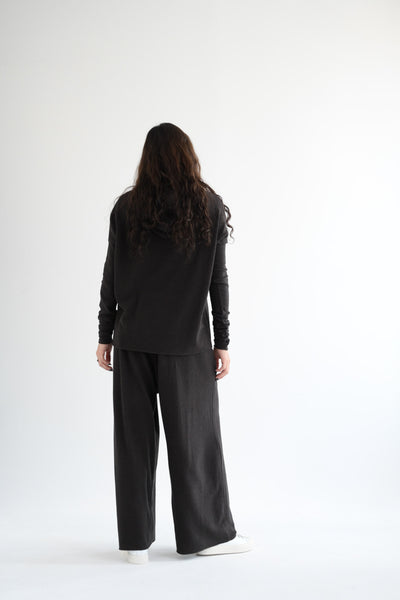 Wide Essential Trousers JP in Brown