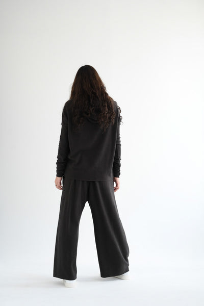 Wide Essential Trousers JP in Brown