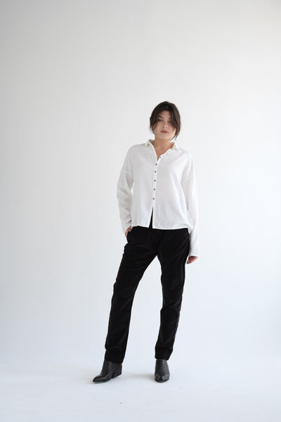 Short Collar Shirt LWC in White