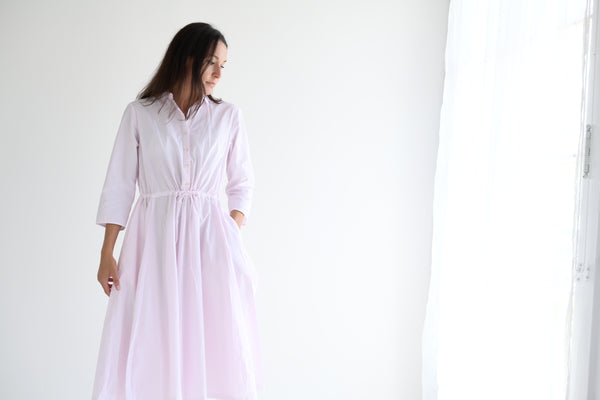 Shirt Dress in Think Pink