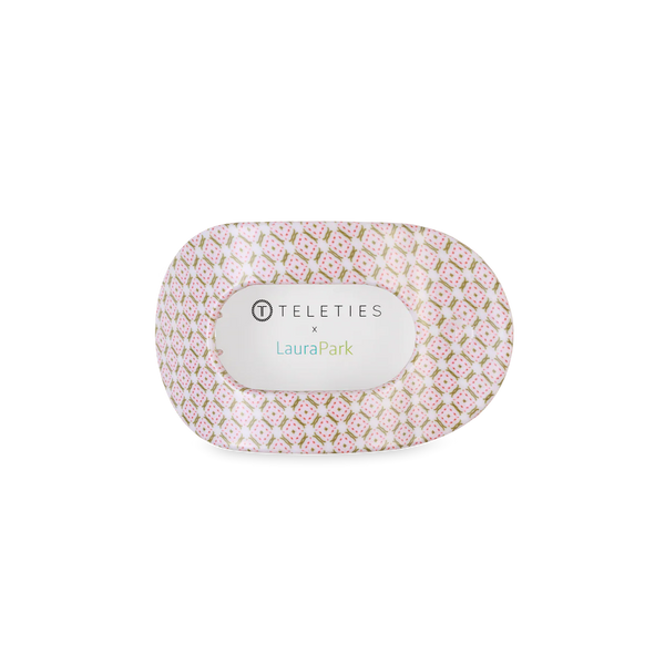 Flat Round Small Clip in Pine & Pearl