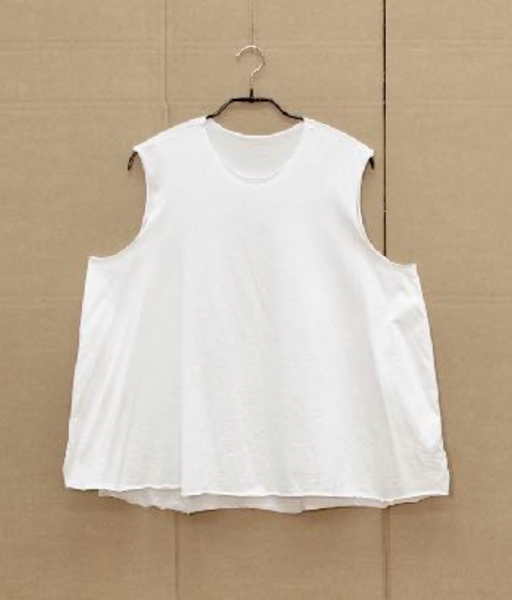 Round Neck Sleeveless Top Cotton Jersey