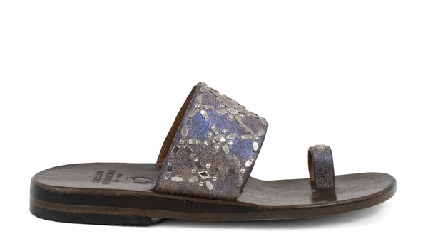 Frida Sandal in Blue Pearl