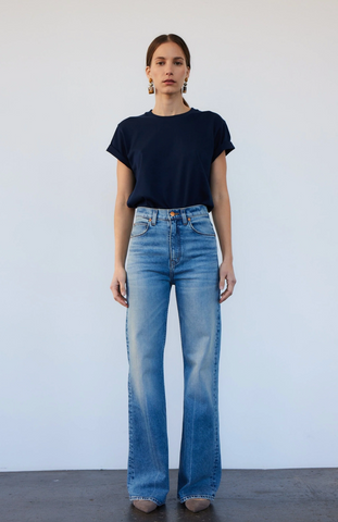 The Crease Jean in Worn Indigo