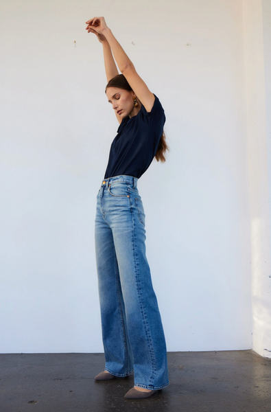 The Crease Jean in Worn Indigo