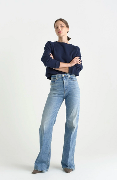 The Crease Jean in Worn Indigo