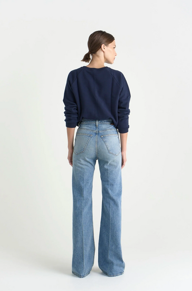 The Crease Jean in Worn Indigo