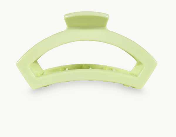 Open Medium Hair Clip in Aloe