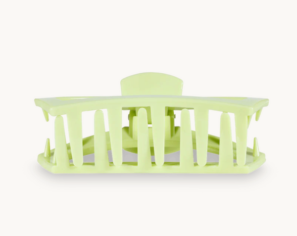 Open Medium Hair Clip in Aloe