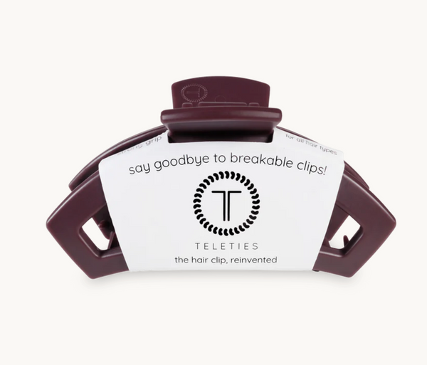 Open Medium Hair Clip in Burgundy Bliss