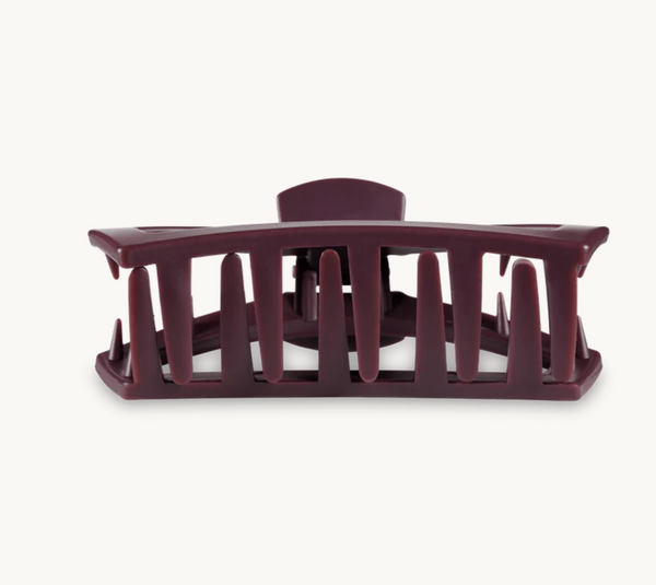 Open Medium Hair Clip in Burgundy Bliss