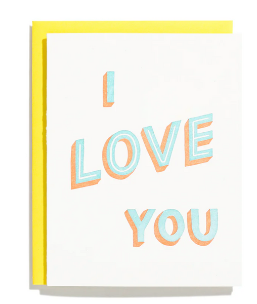 I Love You (Hand lettered) Card