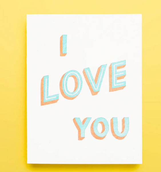 I Love You (Hand lettered) Card