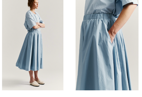 Petit Soleil Skirt in Dusk Blue