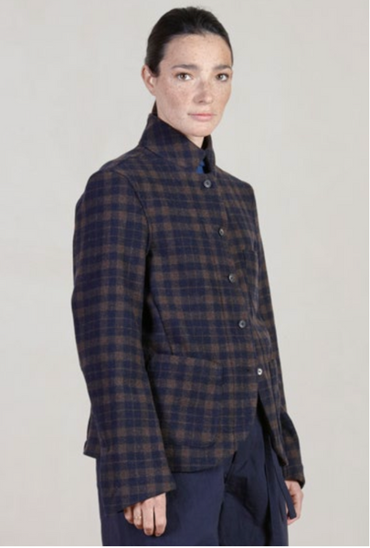 Caryl Plaid Cashmere Jacket