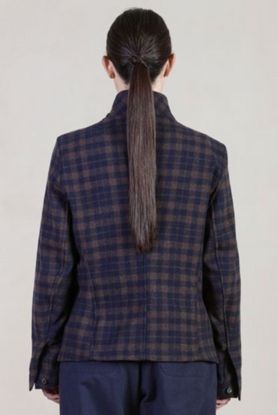 Caryl Plaid Cashmere Jacket