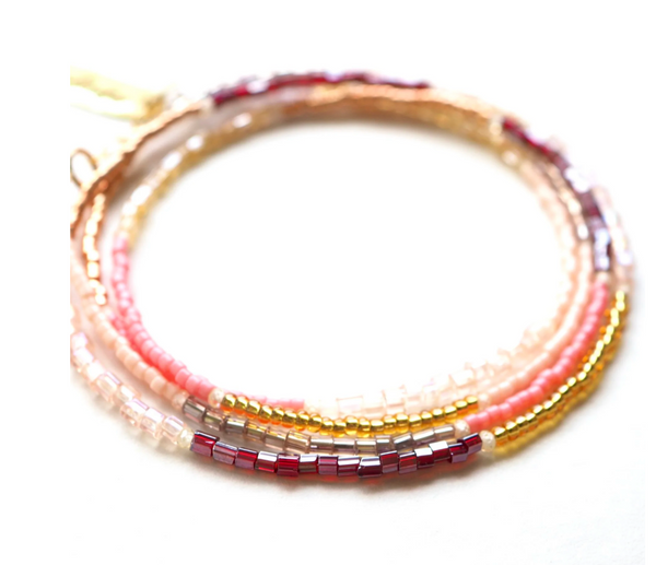 June Wrap Bracelet in Ruby