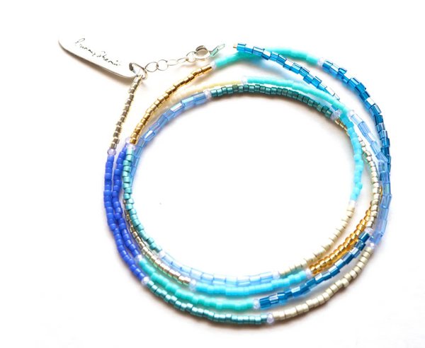 June Wrap Bracelet in Sea