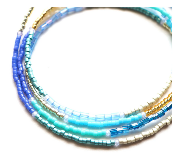 June Wrap Bracelet in Sea