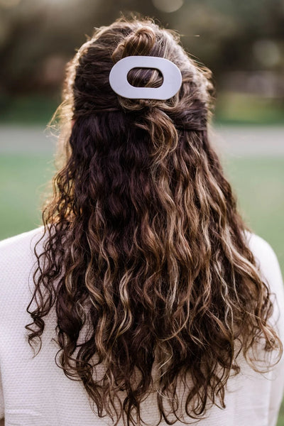 Flat Round Small Clip in Silver