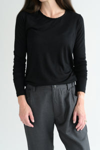 #241 Cashmere Tee in Black